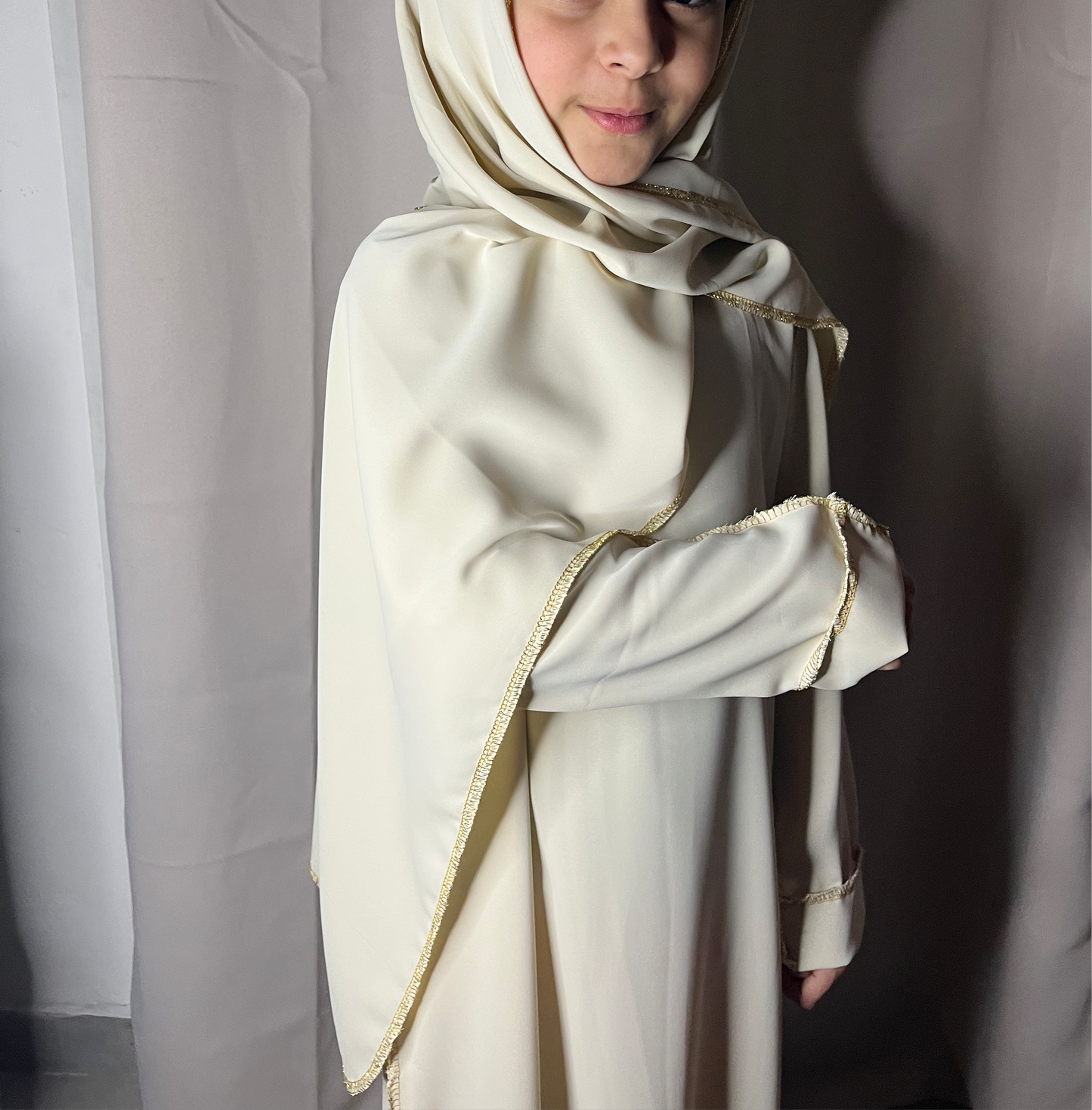 Abaya voile intégré